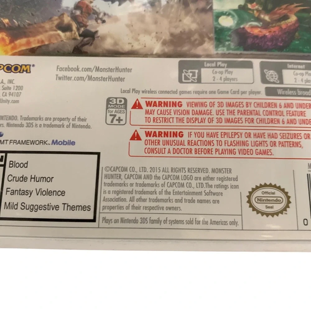 Monster Hunter Generations (2016) Nintendo 3DS‎ Complete CIB with Manual